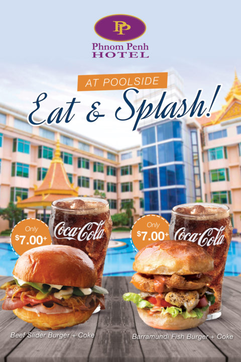 Burger Promotion at Pool by Phnom Penh Hotel